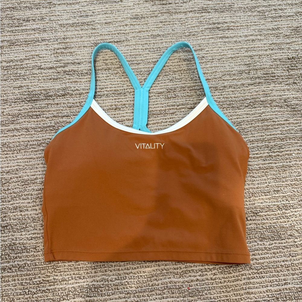 Vitality Brown Crop Tank